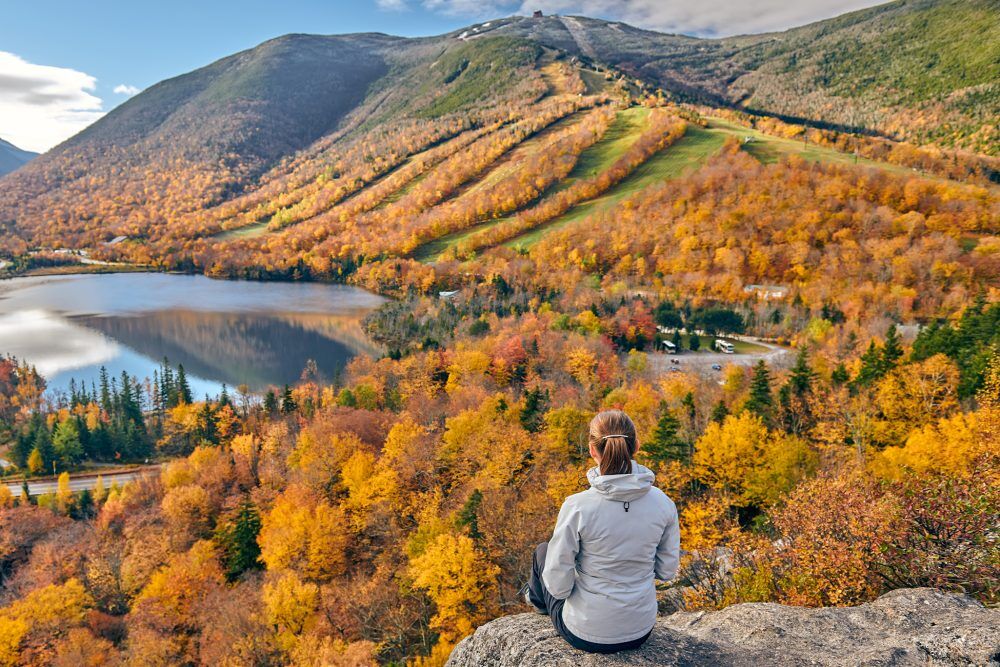 A view of the New Hampshire mountains
