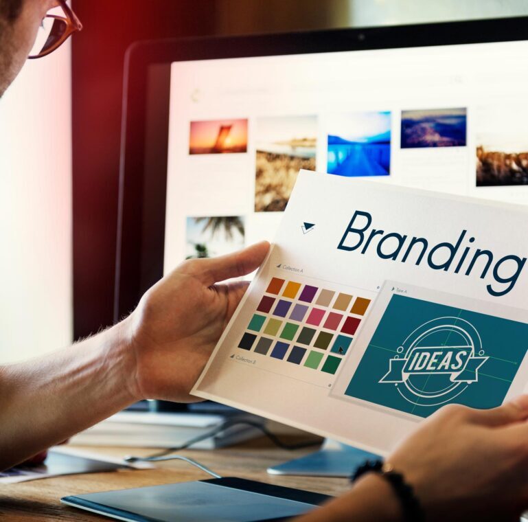Man reviewing brand