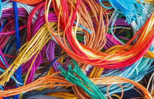 Strands of yarn