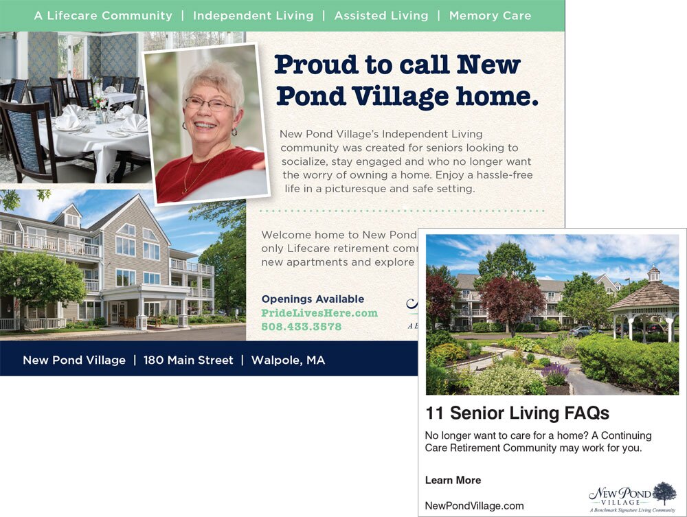 New Pond Village creative